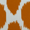 OC29 Cheeky Ikat Print Tangerine organic cotton pillow cover